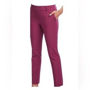 EUC Ann Taylor Ankle Pants in Magenta Size 4